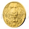 2023 - Niue 10 NZD Gold 1/4oz Coin Czech Lion - Standard (Obr. 2)