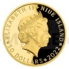 2022 - Niue 50 NZD Zlat uncov mince Osudov eny Nefertiti - proof (Obr. 1)