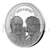 Stbrn uncov medaile L&S Milan Lasica a Jlius Satinsk - proof (Obr. 2)