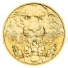 2023 - Niue 100 NZD Zlat dvouuncov mince esk lev - reverse proof (Obr. 0)