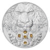 2023 - Niue 80 NZD Silver One-Kilo Coin Czech Lion with Citrine Stones - Standard (Obr. 0)