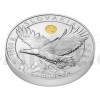 2023 - Niue 80 NZD Silver One-Kilo Bullion Coin Eagle with a Gold Inlay - UNC (Obr. 0)