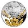 2023 - Niue 2 NZD Silver 1 Oz Bullion Coin Czech Lion Gold Plated Number - Proof (Obr. 0)