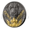 2023 - Niue 2 NZD Silver 1 Oz Bullion Coin Czech Lion Black Platinum / Gold Plated - UNC (Obr. 4)