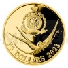 2023 - Niue 25 NZD Zlat pluncov mince Oscar Wilde - proof (Obr. 1)