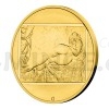 Gold Two-Ounce Medal Jan Saudek - Dancer - Reverse Proof (Obr. 0)