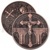 Sv. Jan Nepomuck -  Sada dvou medail - patina (Obr. 5)