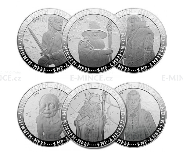 New Zealand 2012-1 OZ Silver Proof Coin Bilbo Baggins Hobbit Coin