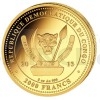 2013 - Congo 2000 CFA - The Big Five - Rhinoceros Gold 5 oz - Proof (Obr. 0)