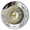 2015 - Laos 2000 KIP Lunar Year of the Goat with Jade - Proof (Obr. 1)