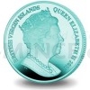 2016 - Virgin Islands 5 $ Turquoise Great White Shark Titanium Coin - BU (Obr. 0)