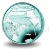 2016 - Virgin Islands 5 $ Turquoise Great White Shark Titanium Coin - BU (Obr. 1)