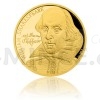 2016 - Niue 25 NZD Gold Half-ounce Coin William Shakespeare - Proof (Obr. 2)