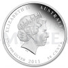 2011 - Australian Sea Life II - The Reef - Hawksbill Turtle 1/2oz Silver Proof Coin (Obr. 2)