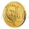 Zlat dvouuncov investin mince Rudolf II. Habsbursk a Magistr Kelley - proof (Obr. 1)
