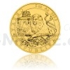 2019 - Niue 250 NZD Gold 5 Oz Bullion Coin Czech Lion - UNC (Obr. 1)