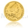 2019 - Niue 5 NZD Gold 1/25 Oz Coin Czech Lion - Standard (Obr. 0)