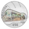 2021 - 500 CZK Skoda 498 Albatros Steam Locomotive - UNC (Obr. 4)