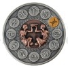 2020 - Niue 1 $ Zodiac Signs - Gemini - Antique Finish (Obr. 0)
