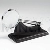 Chrome-plated magnifier with wooden stand (Obr. 0)