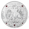 2020 - Niue 80 NZD Silver One-Kilo Coin Czech Lion with Czech Garnets - Standard (Obr. 0)