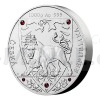 2020 - Niue 80 NZD Silver One-Kilo Coin Czech Lion with Czech Garnets - Standard (Obr. 4)