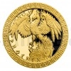 2020 - Niue 5 NZD Gold Coin Mythical Creatures - Phoenix - Proof (Obr. 5)