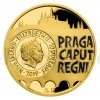 2019 - Gold Quarter-Ounce Coin Formation of Royal Capital City of Prague - New Town - Proof (Obr. 0)
