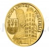 2019 - Gold Quarter-Ounce Coin Formation of Royal Capital City of Prague - New Town - Proof (Obr. 1)