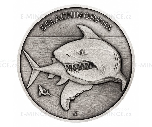 SHARK Animal Champion 1 Oz Silver Coin 2$ Niue 2020 