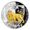 2020 - Niue 2 NZD Silver 1 oz Coin Czech Lion Partially Gilded - Numbered Proof (Obr. 0)