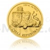 2018 - Niue 5 NZD Gold 1/25 Oz Coin Czech Lion, Number 120 - UNC (Obr. 0)