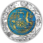 Niobium Coins 2023 - Austria 25  Silver Niobium Coin Global Heating / Erderwrmung - BU