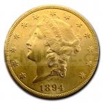 Historisch 1894 - USA 20 $ Double Eagle Liberty Head