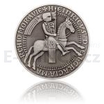Czech Mint 2017 Silver Medal Czech Seals - Vladislaus III. - Stand