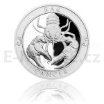 Czech Mint 2017 Silver Medal Sign of Zodiac - Cancer - Proof