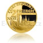 Gold Medals 2 Ducat CR 2018 Czech President - Proof