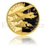 Gold Half-ounce Medal Construction of Bohemia B-5 - proof