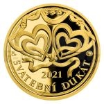Czech Medals Gold Wedding Ducat 2021 - Proof