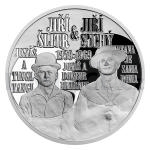 Silber Silver Medal SEMAFOR Ji litr and Ji Such - Proof