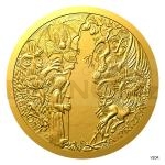 Czech Mint 2024 Gold 1/2oz Medal Legends of the Czech Castles - Demons and Ghosts on Houska Castle - proof