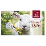 2017 - Austria 5 € Silver Coin Easter Lamb / Osterlamm - BU