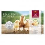 2021 - Austria 5 € Silver Coin Easter Chicken / Osterküken - BU