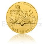 Czech Lion 2018 - Niue 250 NZD Gold 5 Oz Investment Coin Czech Lion - UNC