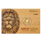 Czech Lion 2018 - Niue 5 NZD Gold 1/25 Oz Coin Czech Lion, Number 474 - UNC