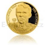 World Coins Gold quarter-ounce coin Legend of Czech Ice hockey - Jan Suchý - proof