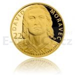 World Coins Gold quarter-ounce Legends of Czech Ice hockey David Moravec - proof