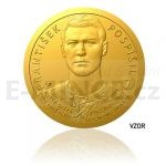 World Coins Gold quarter-ounce coin Legends of Czech Ice hockey František Pospíšil - proof
