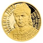 World Coins Gold Quarter-Ounce Coin Czech and Czechoslovak Hockey Legends - Jaromir Jagr - Proof