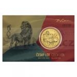 Tschechien & Slowakei 2018 - Niue 50 NZD Gold 1 oz bullion Czech Lion, number 18 - reverse proof